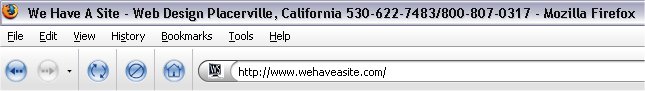 This is how the Firefox broswer displays a web page title